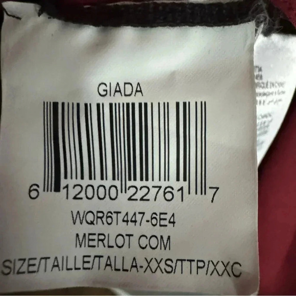 BCBGMAXAZRIA Merlot and Black Colorblock Long Sleeve Giada Dress Size XS - Picture 6 of 9